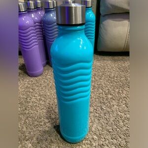 Aqua Blue glass Water Bottle